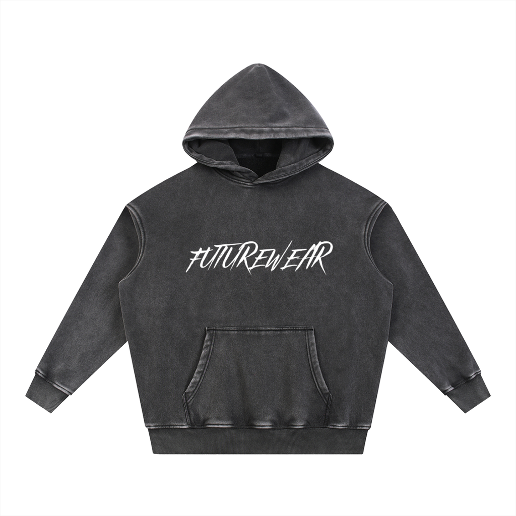 Snow Wash Fleece Oversize Hoodie