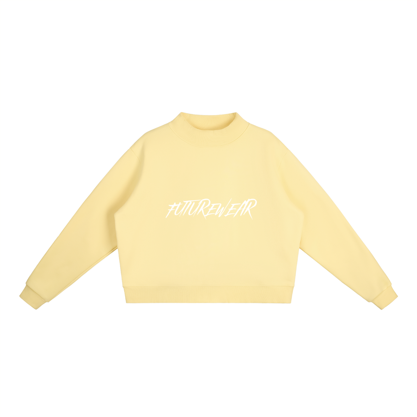 Essential Fleece Mock-Neck Crew Sweatshirt