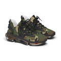 Women's Mesh Sneakers — Army Print Athletic Shoes