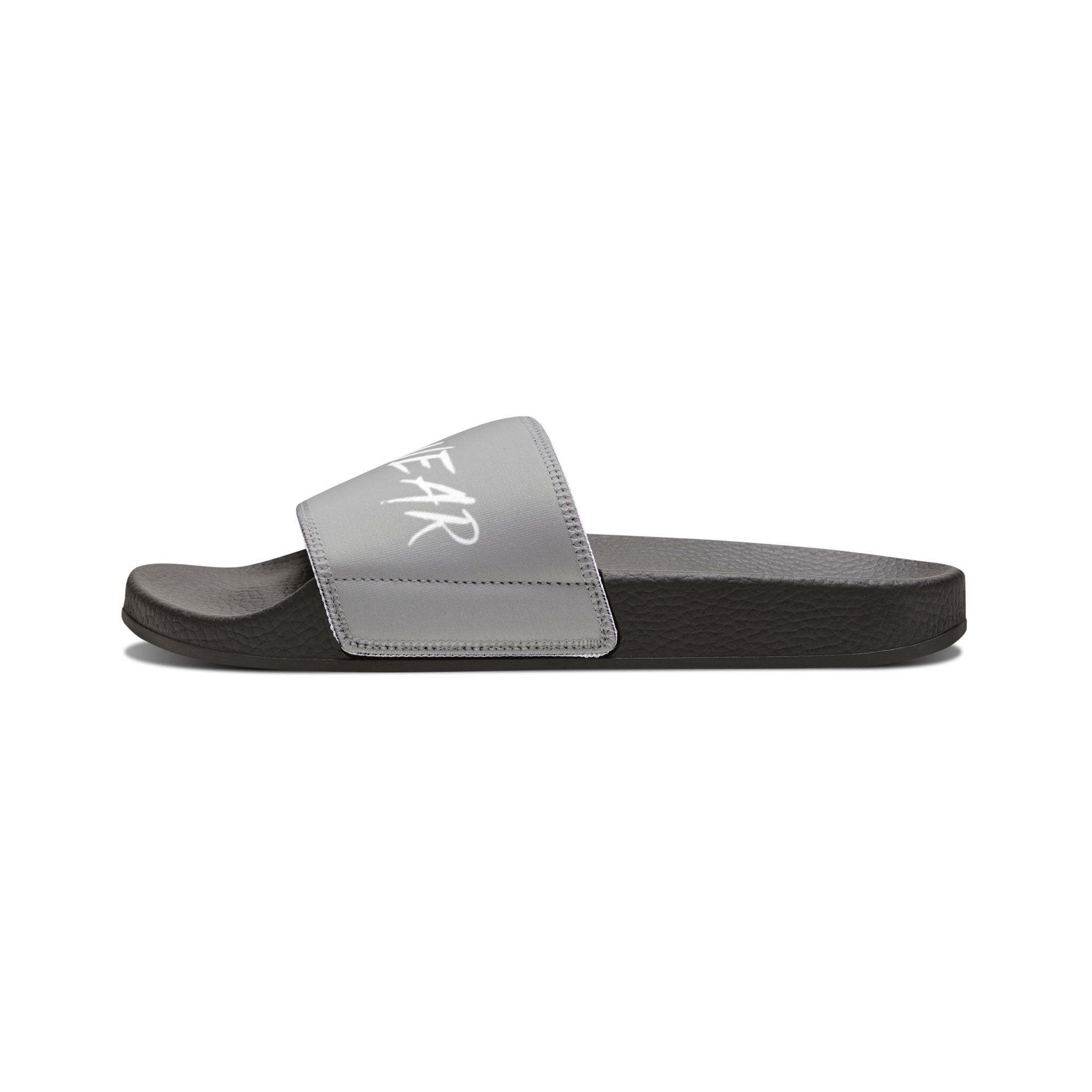 Men's Slide Sandals — Removable Strap Grey Sports Slides with FUTUREWEAR Logo