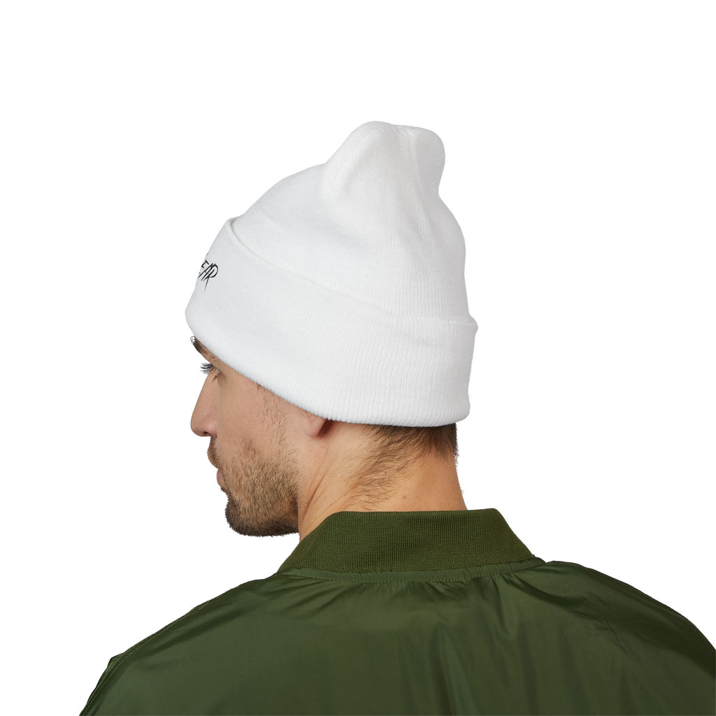 FUTUREWEAR Embroidered Cuffed Beanie — Minimal Streetwear Knit Hat