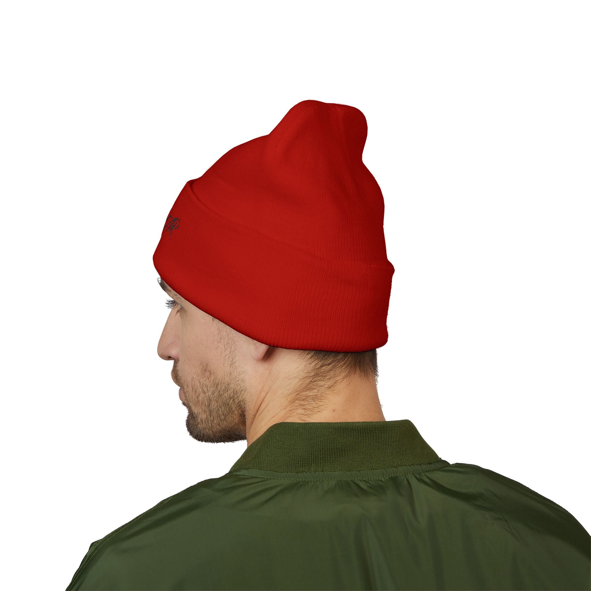 FUTUREWEAR Embroidered Cuffed Beanie — Minimal Streetwear Knit Hat