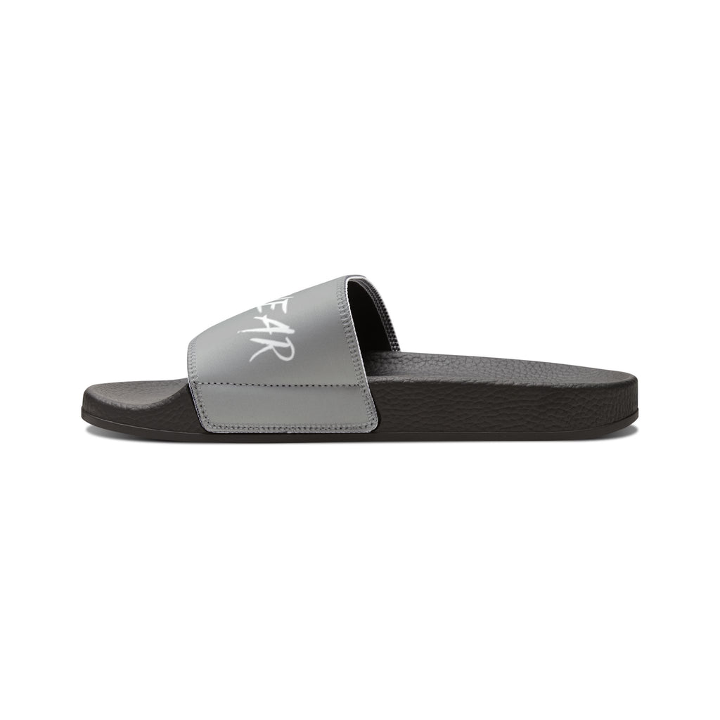 Men's Slide Sandals — Removable Strap Grey Sports Slides with FUTUREWEAR Logo