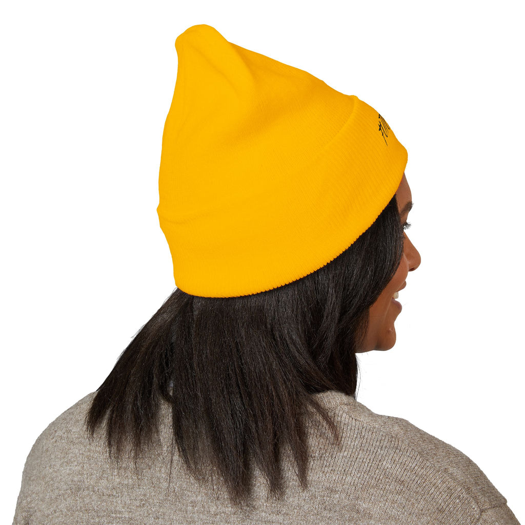 FUTUREWEAR Embroidered Cuffed Beanie — Minimal Streetwear Knit Hat