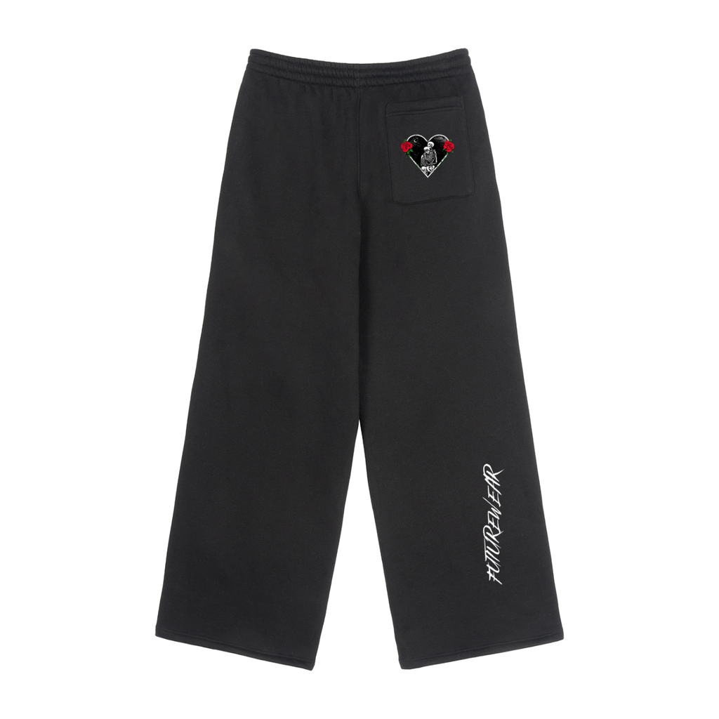 Fleece Drawstring Straight-Leg Sweatpants