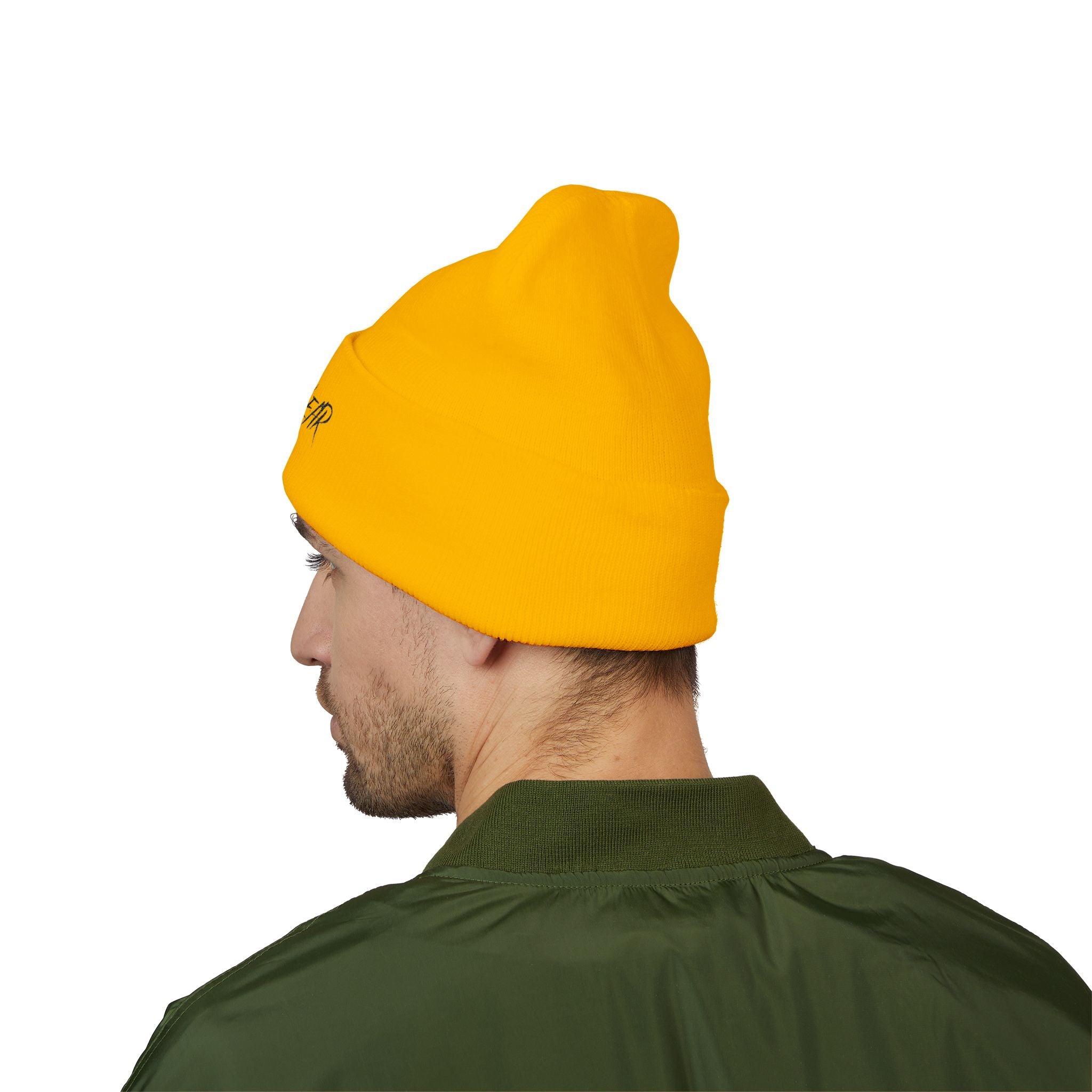 FUTUREWEAR Embroidered Cuffed Beanie — Minimal Streetwear Knit Hat