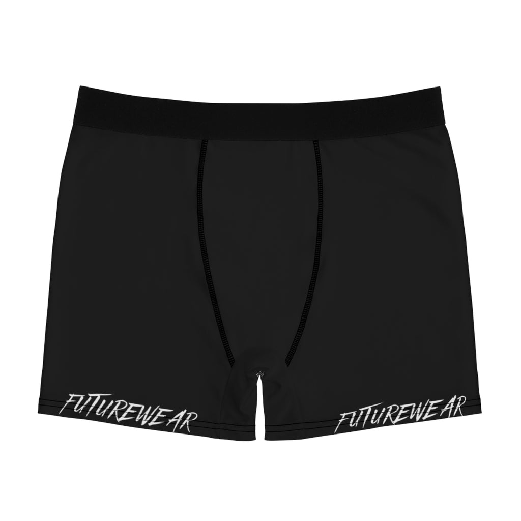 Boxer Briefs — Black 'FUTUREWEAR' Side Script Performance Underwear