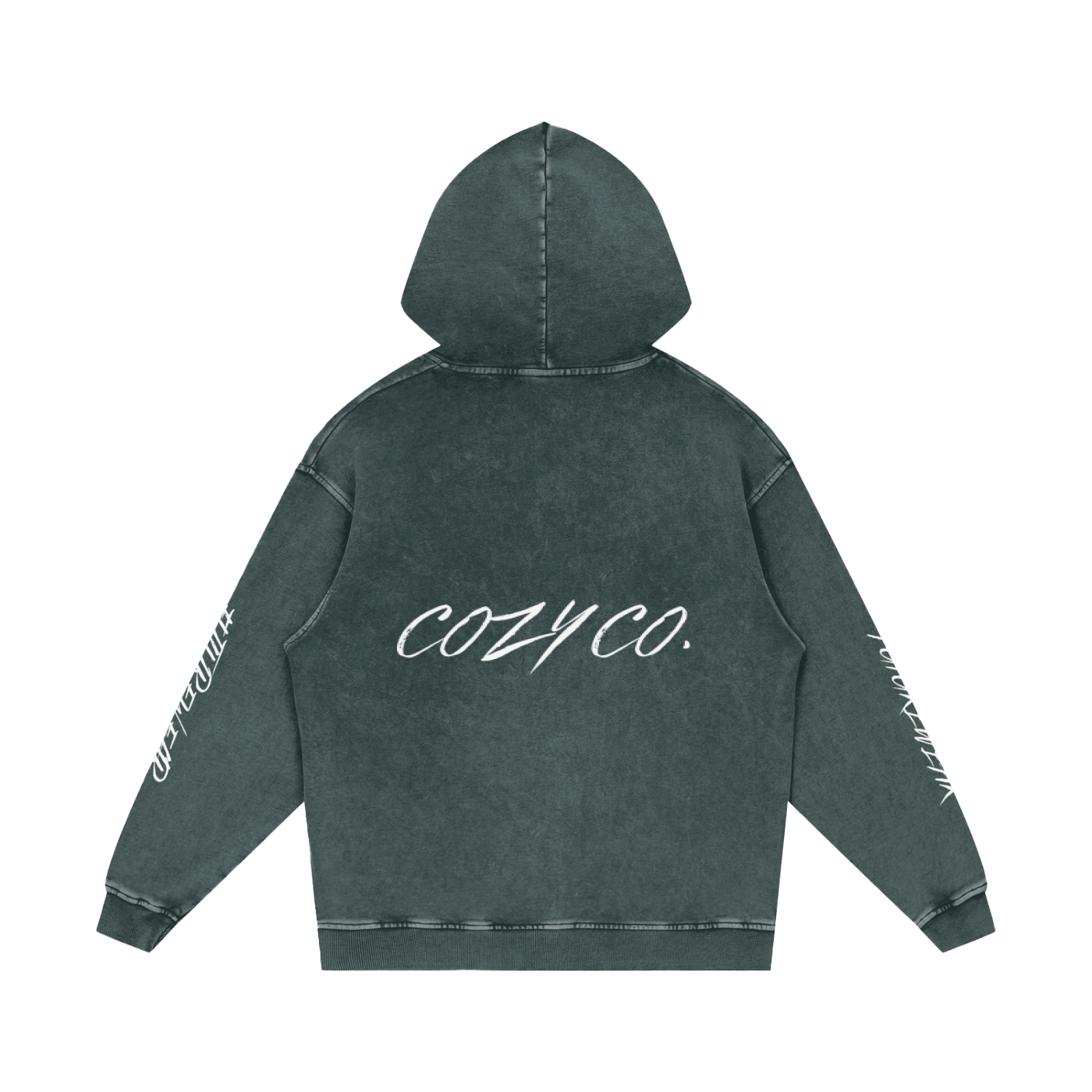 Snow Washed Loose Cotton Hoodie