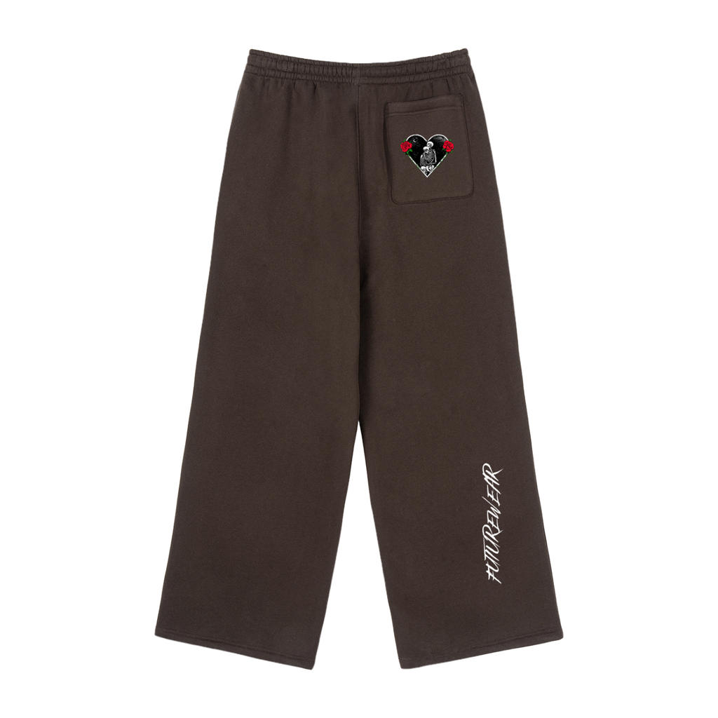 Fleece Drawstring Straight-Leg Sweatpants