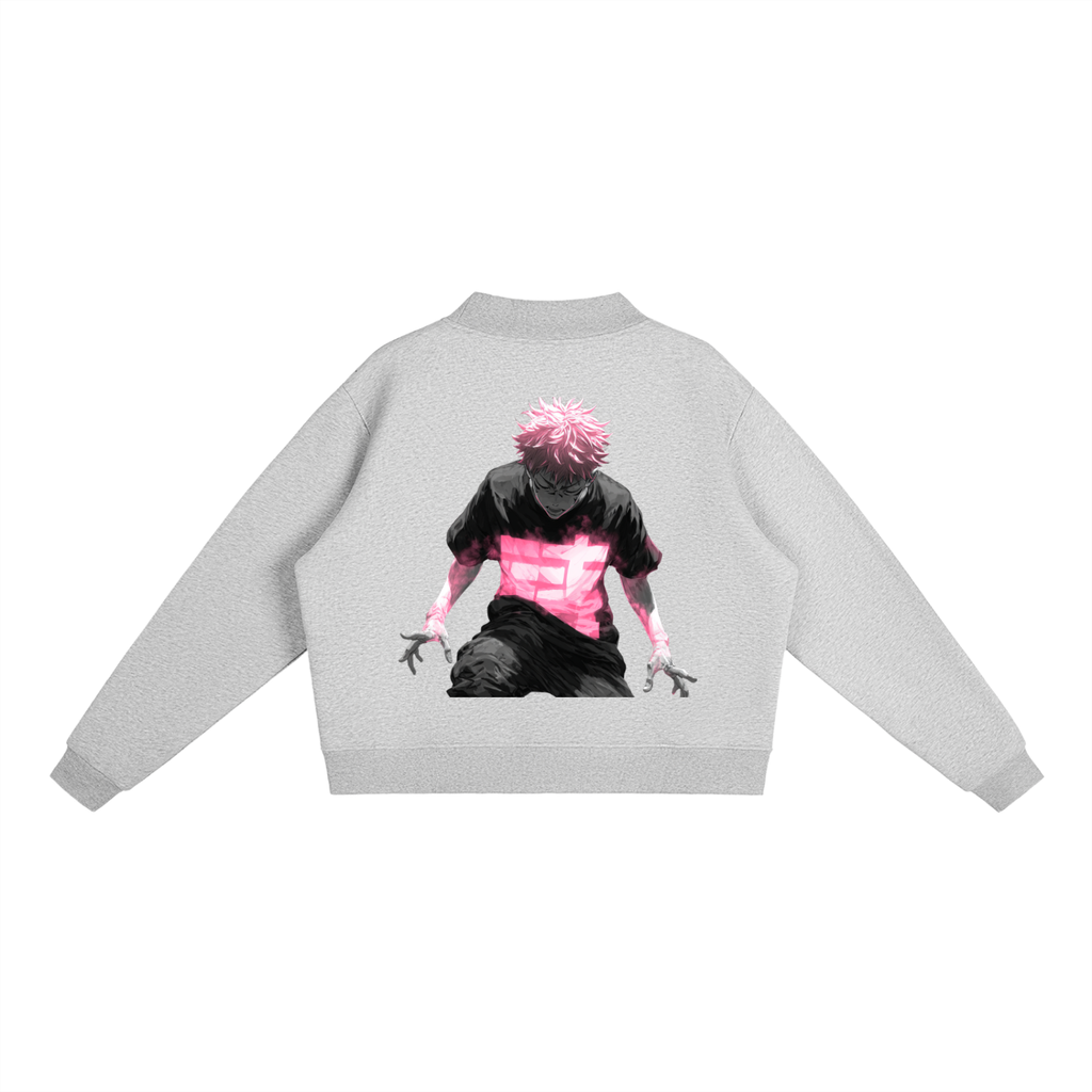 Essential Fleece Mock-Neck Crew Sweatshirt