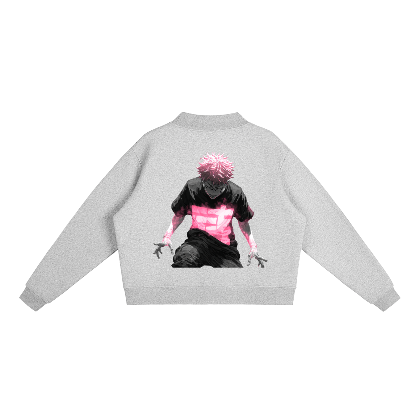 Essential Fleece Mock-Neck Crew Sweatshirt