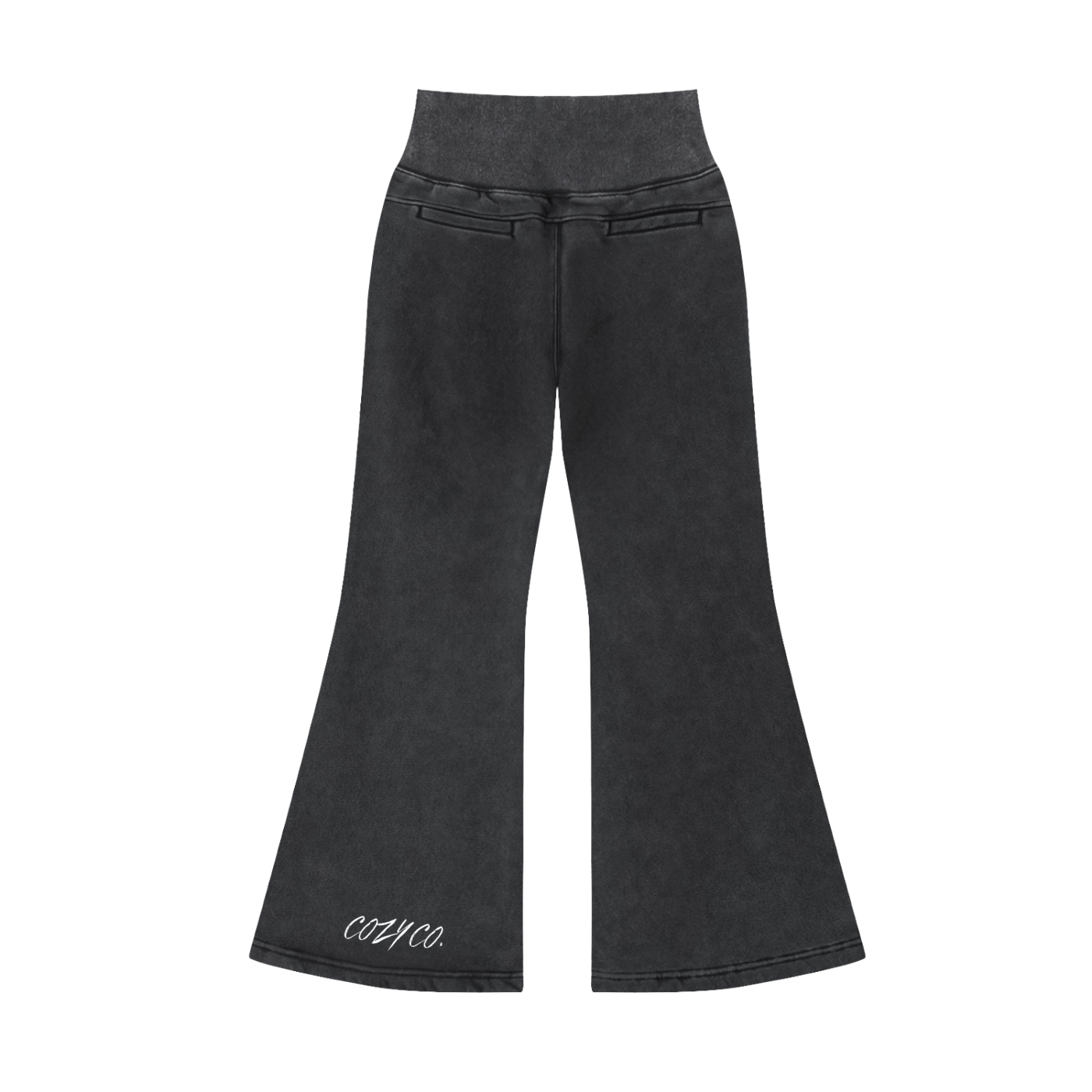 Vintage Washed Flared Fleece Pants