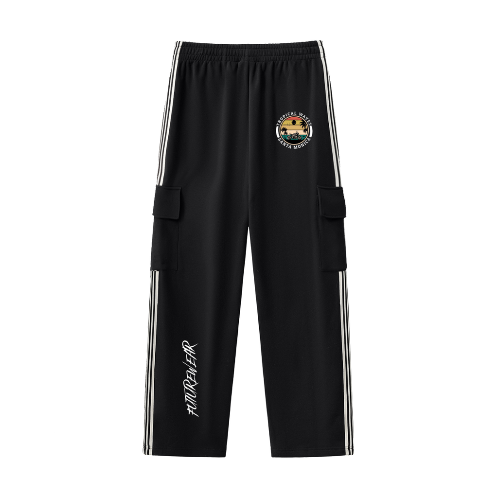 Side Stripe Straight-Leg Pants