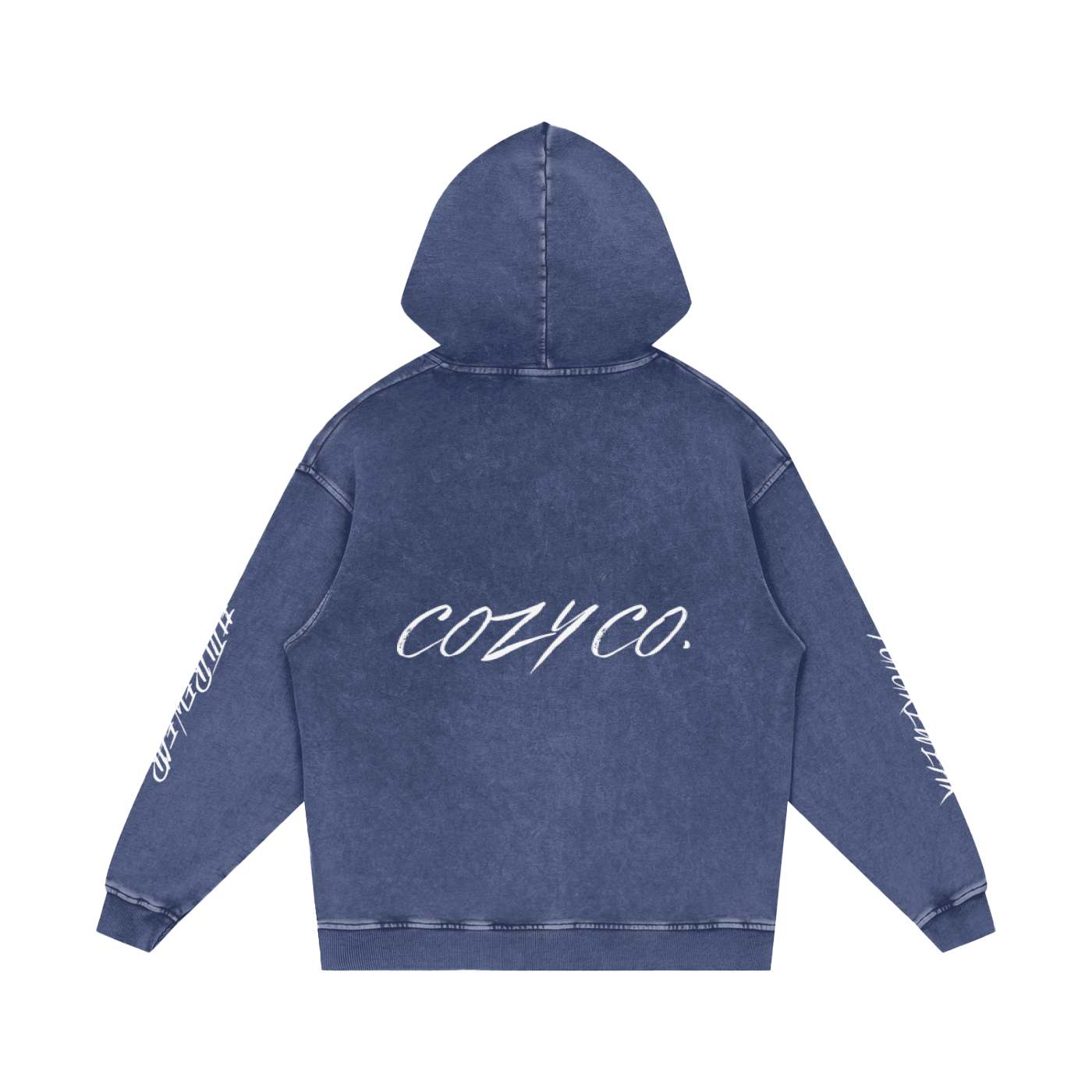 Snow Washed Loose Cotton Hoodie