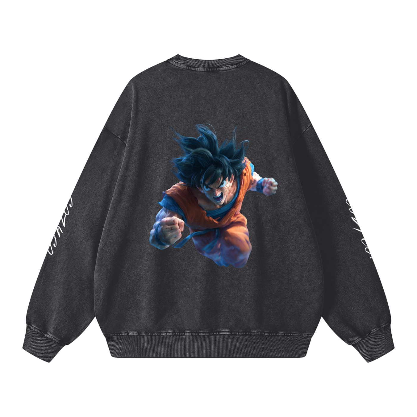 Dragon Ball Z Snow Washed Oversized Sweatshirt
