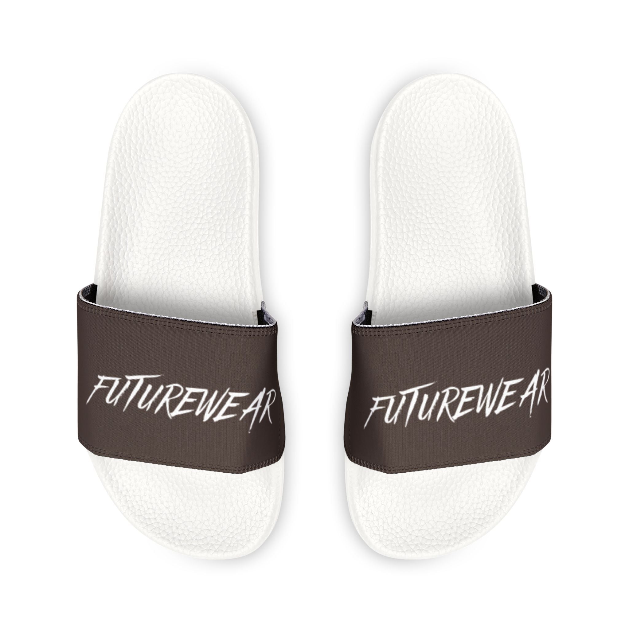 Removable-Strap Slide Sandals — 'FUTUREWEAR' Logo Casual Pool & Beach Slides