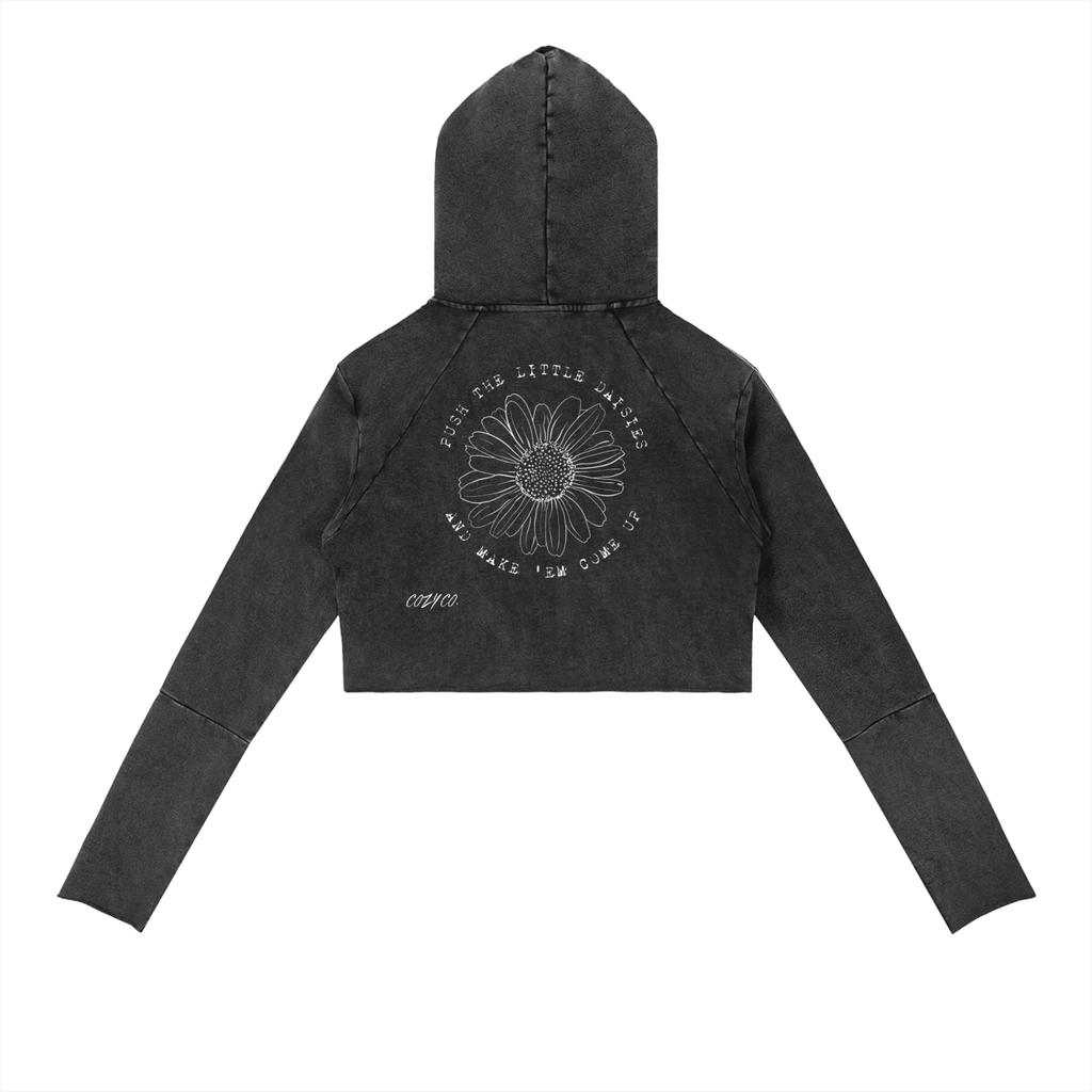 Vintage Washed Raw Edge Hoodie