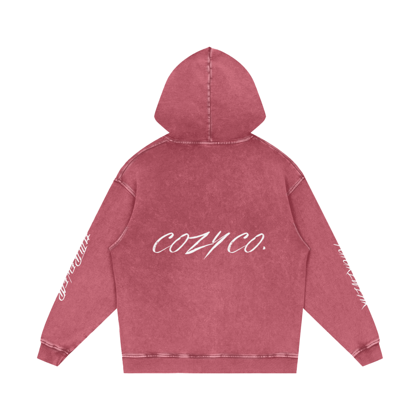Snow Washed Loose Cotton Hoodie