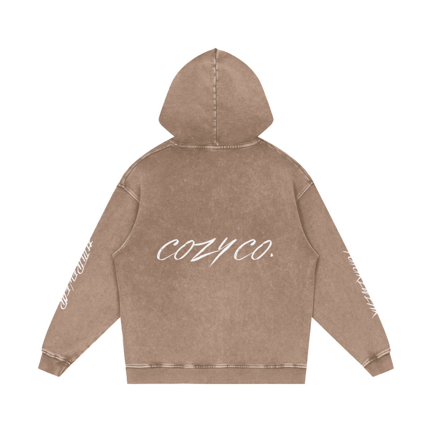 Snow Washed Loose Cotton Hoodie