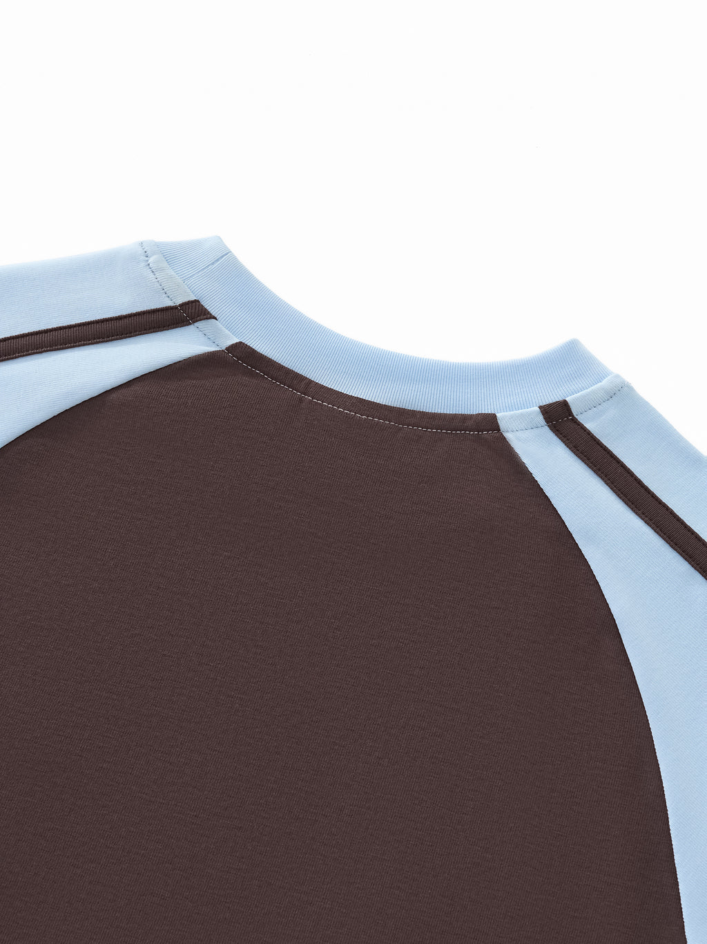 Contrast Stripes Bodycon Raglan  Sleeve T-Shirt