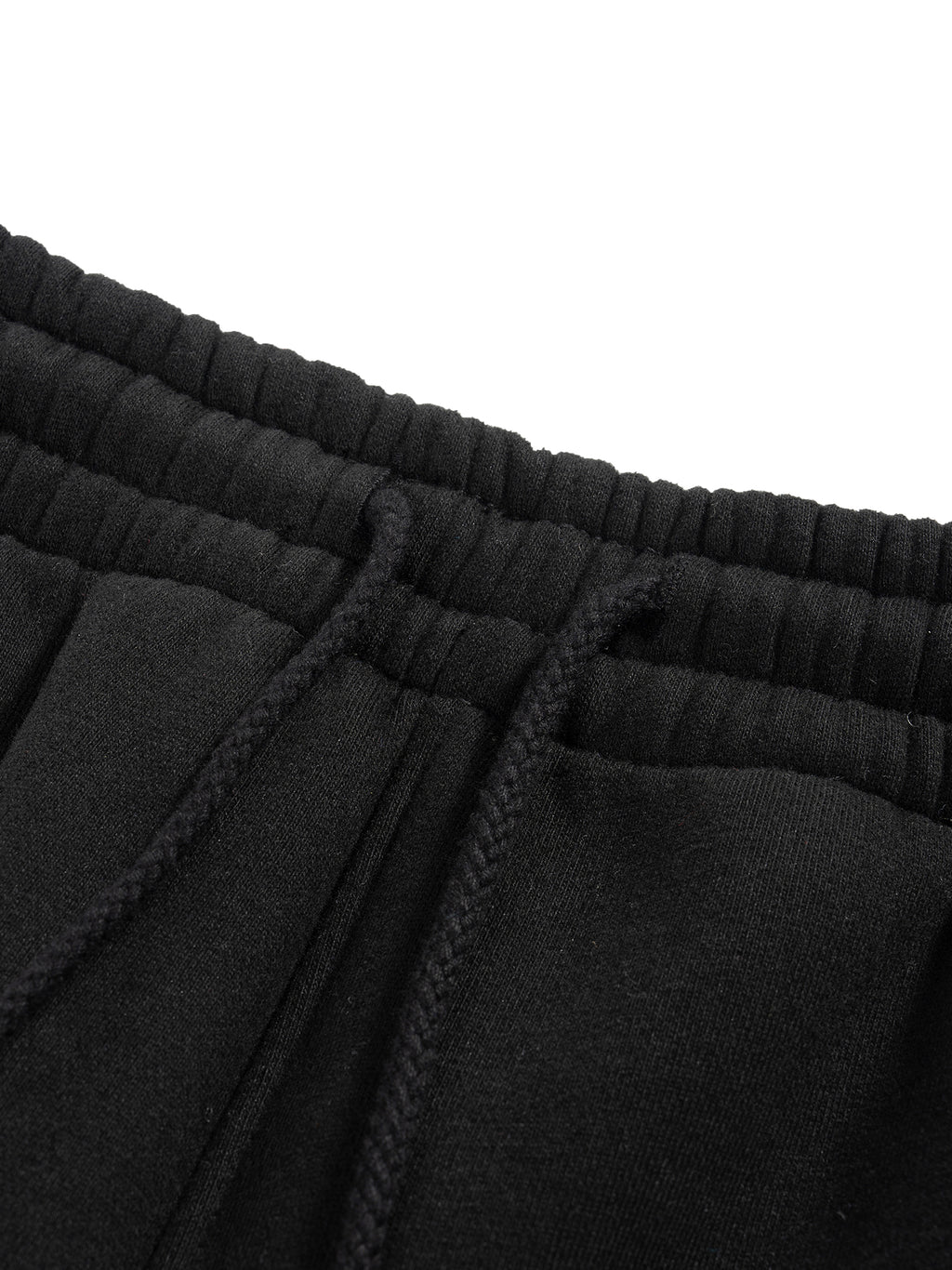 Fleece Drawstring Straight-Leg Sweatpants